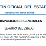Resumen BOE medidas urgentes del gobierno